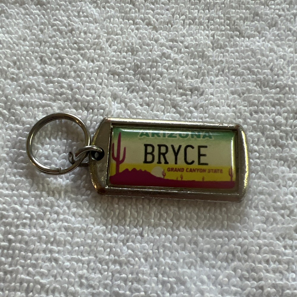 Vintage Arizona Grand Canyon State Key Chain Name”Bryce”