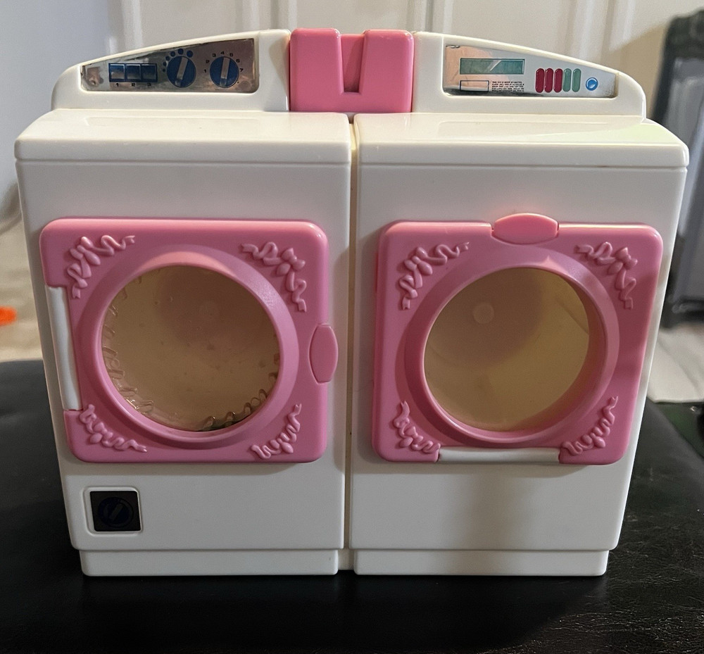 Vintage 1993 Mattel Barbie Pink Magic Action Washer & Dryer Doll