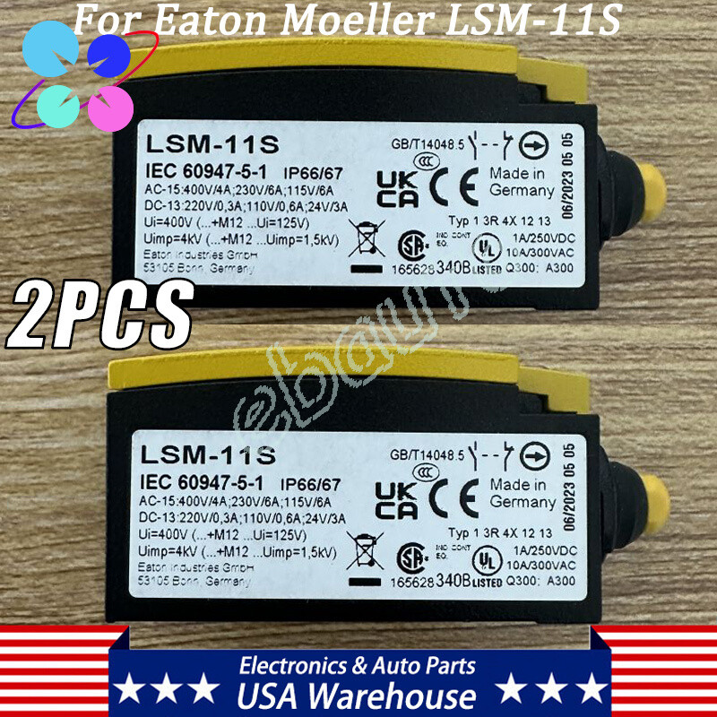 2PCS For Eaton Moeller LSM-11S LSM11S Travel Limit Switch 10A 300VAC 1NO+1NC