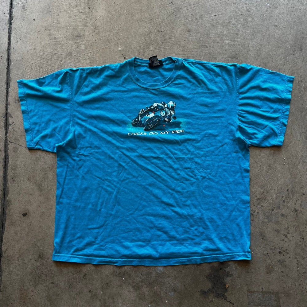 VINTAGE NO BOUNDARIES BIKER SHIRT Y2K 00S MOTORCROSS RACING USA FITS MENS XL