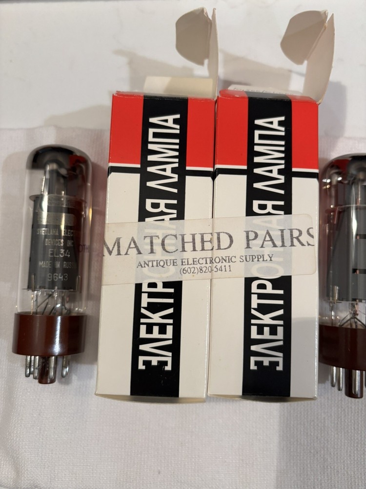 Svetlana EL34 Matched Vacuum Tubes