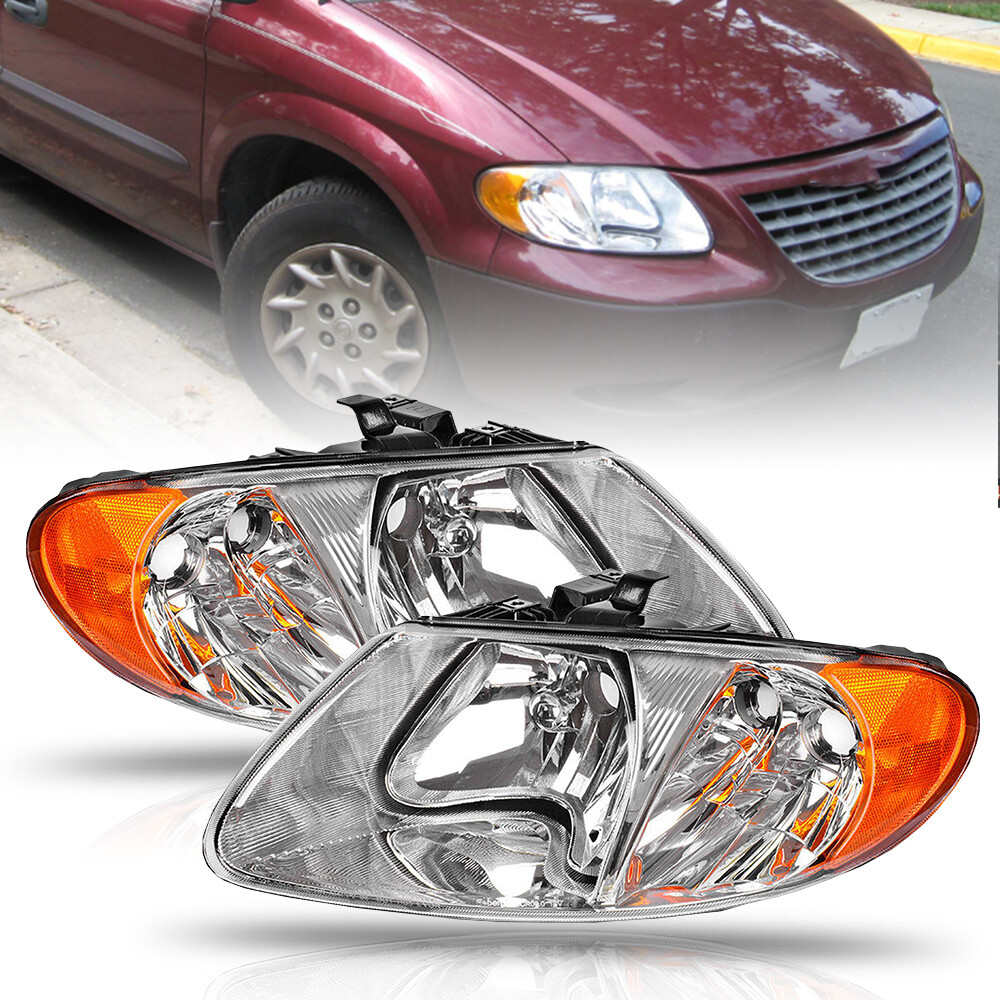 Headlights for 2001-2007 Dodge Caravan Chrysler & Town Country Pair Headlamp