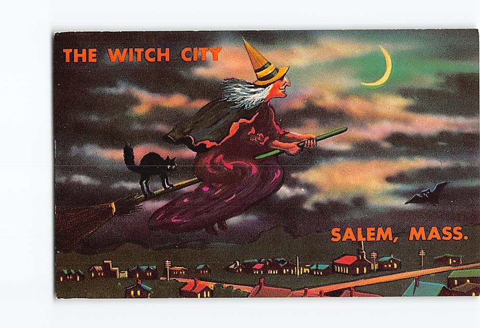 Postcard The Witch City Salem Massachusetts USA