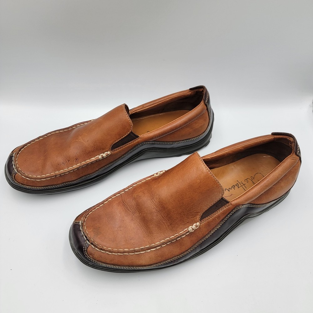 Cole Haan Loafers Mens Sz 11 M Light Brown Leather Slip On Venetian Shoes