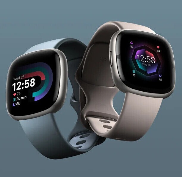 Fitbit Sense 2 Advanced Health & Fitness Tracker Smartwatch Silver, Gold, Black