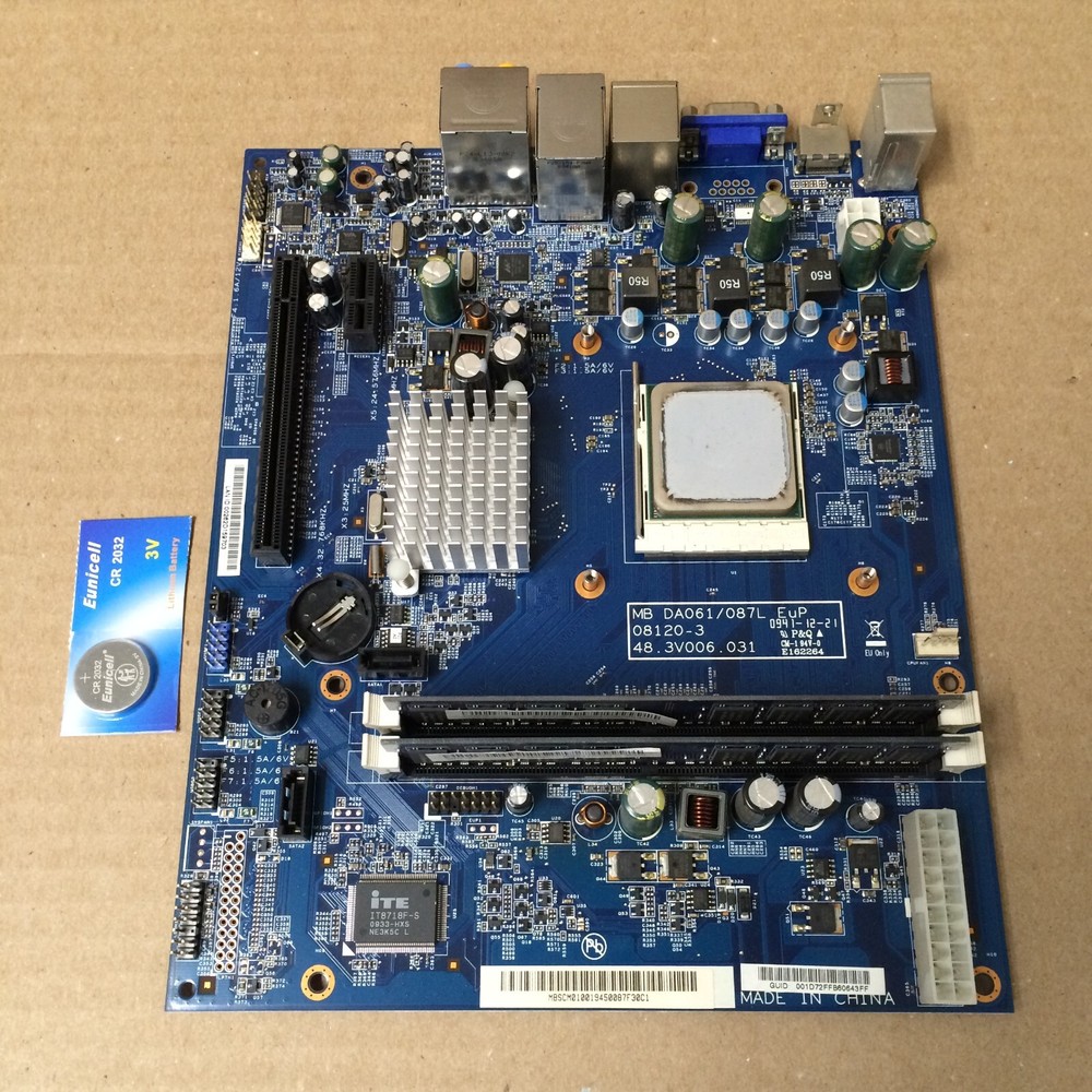 Acer DA061/087L Motherboard with AMD Athlon IIx2 CPU 4GB RAM CMOS Battery-image