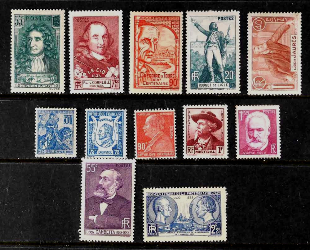 France: 1924 - 38 Classic Era Stamps Unused