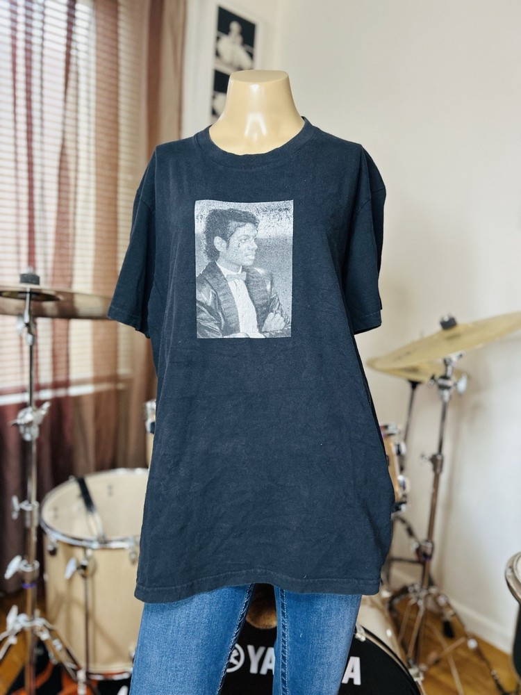 Supreme x Michael Jackson Tee Black Size Large Graphic Print Comfy