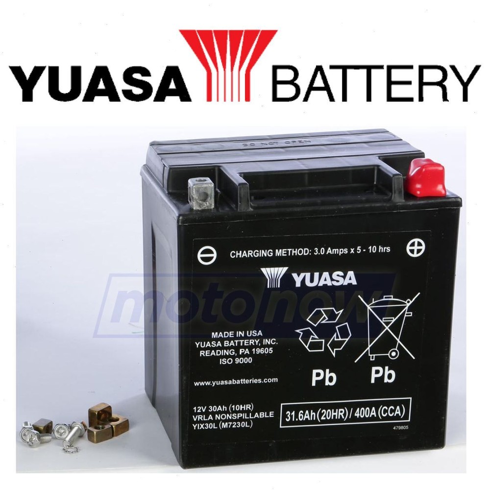 Yuasa Factory Activated Maintenance Free Battery for 2017-2018 Can-Am rf