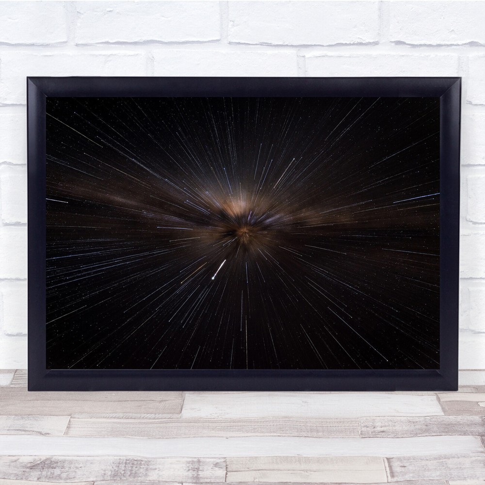 Milky Way Night Sky Heart Wall Art Print Zooming Chile Landscape