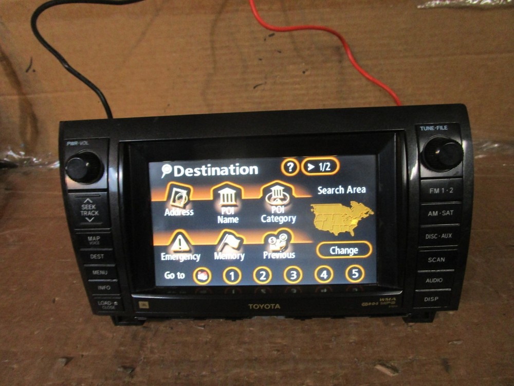 07 08 09 Toyota Tundra Radio Stereo CD Player Receiver Navigation 861200c230 RL