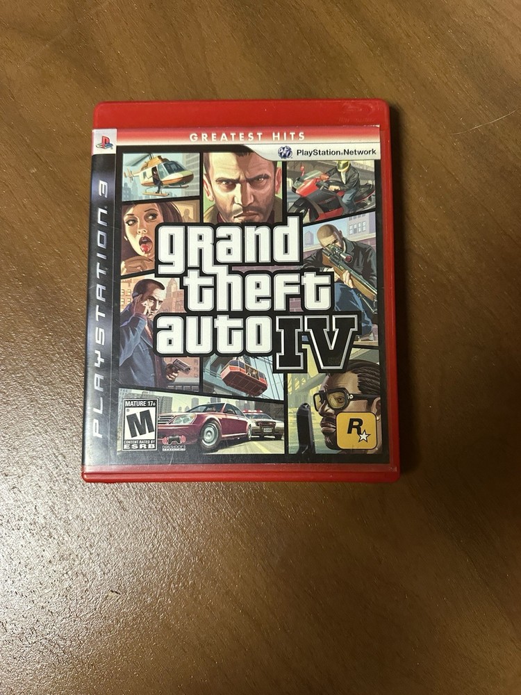 GTA 4 Grand Theft Auto IV PS3 CIB Map & Manual - Tested Working Great Condition