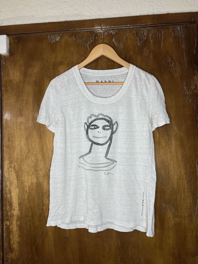 MARNI Richard Prince gray cotton t-shirt size 42 from S/S 2007 Limited edition