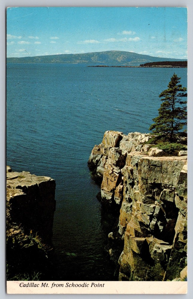 Vintage Postcard Cadillac Mt Schoodic Point Acadia National Park Maine 1969-image