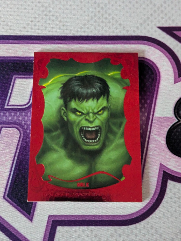 Upper Deck 2022 Marvel Masterpieces Hulk Red Gallery Variant /149