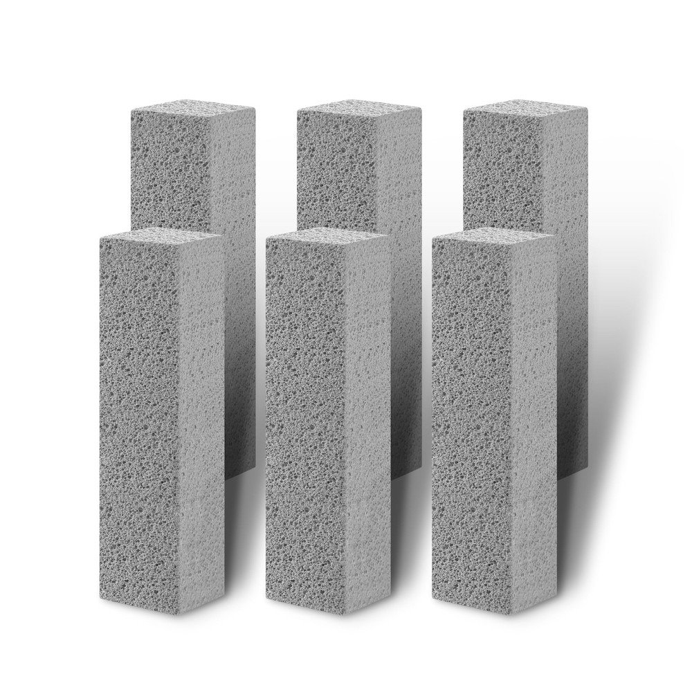 6 Pumice Stone Toilet Cleaning Bowl Stick Cleaner Sink Bathtub Pool Shower Grill