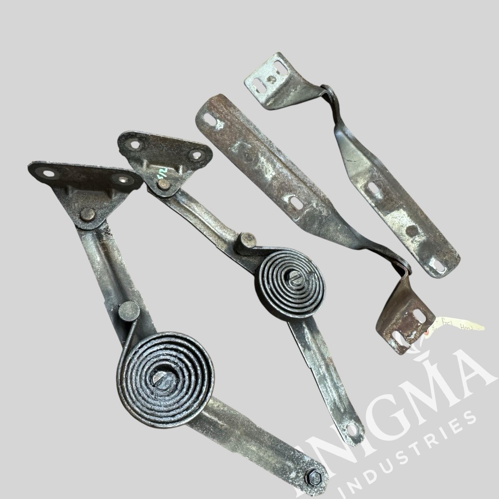 1987 - 1997 FORD OBS F150 BRONCO F250 F350 HOOD HINGES & SPRINGS SET OEM #512