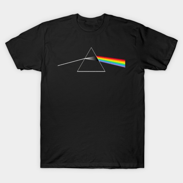 Prism Light Spectrum T Shirt Retro Abstract Rainbow Graphic Tee, Unisex Tshirt-image