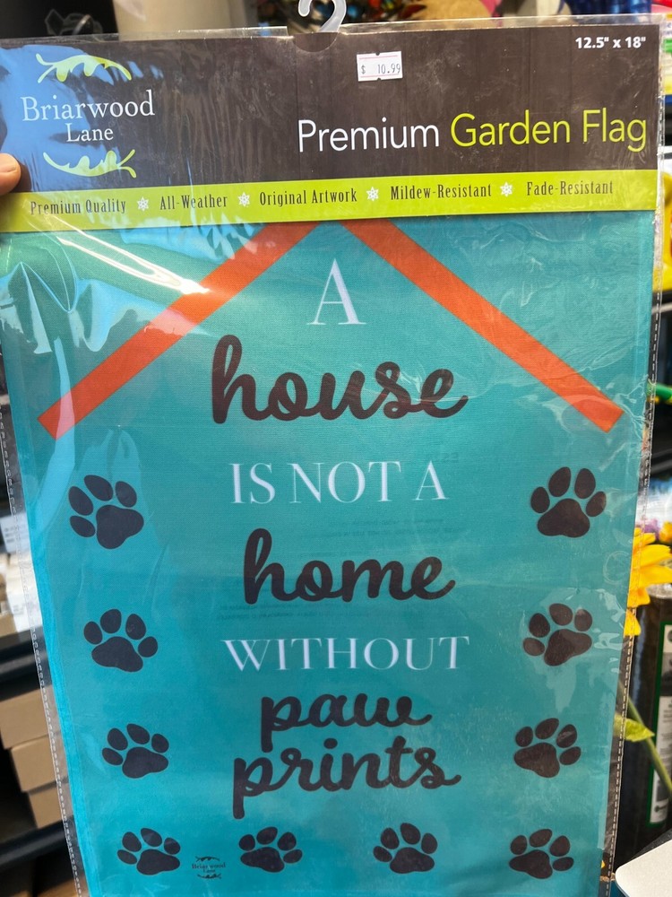 Pawprints Home Garden Flag Dog Cat Animal Lover 12.5
