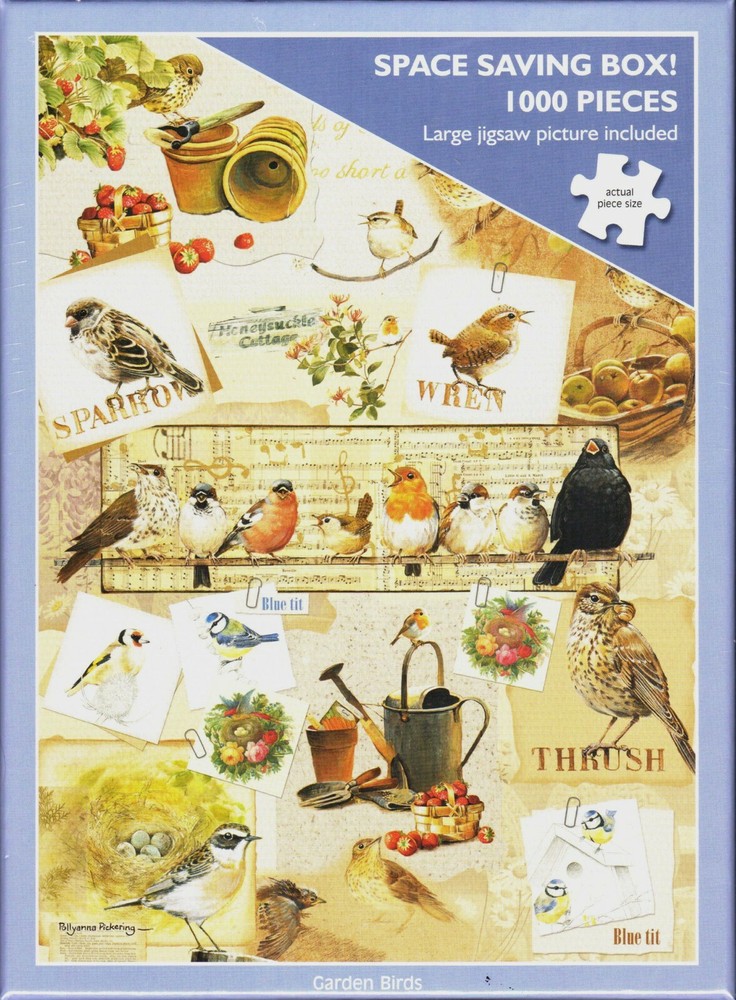 Otter House 1000 Piece Puzzle - Garden Birds - Pollyanna Pickering