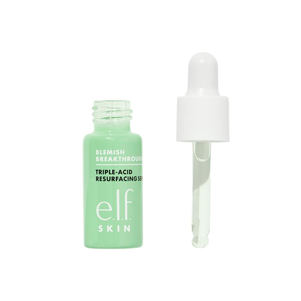 e.l.f. SKIN Blemish Breakthrough Triple-Acid Resurfacing Serum Mini for Clearer Complexion
