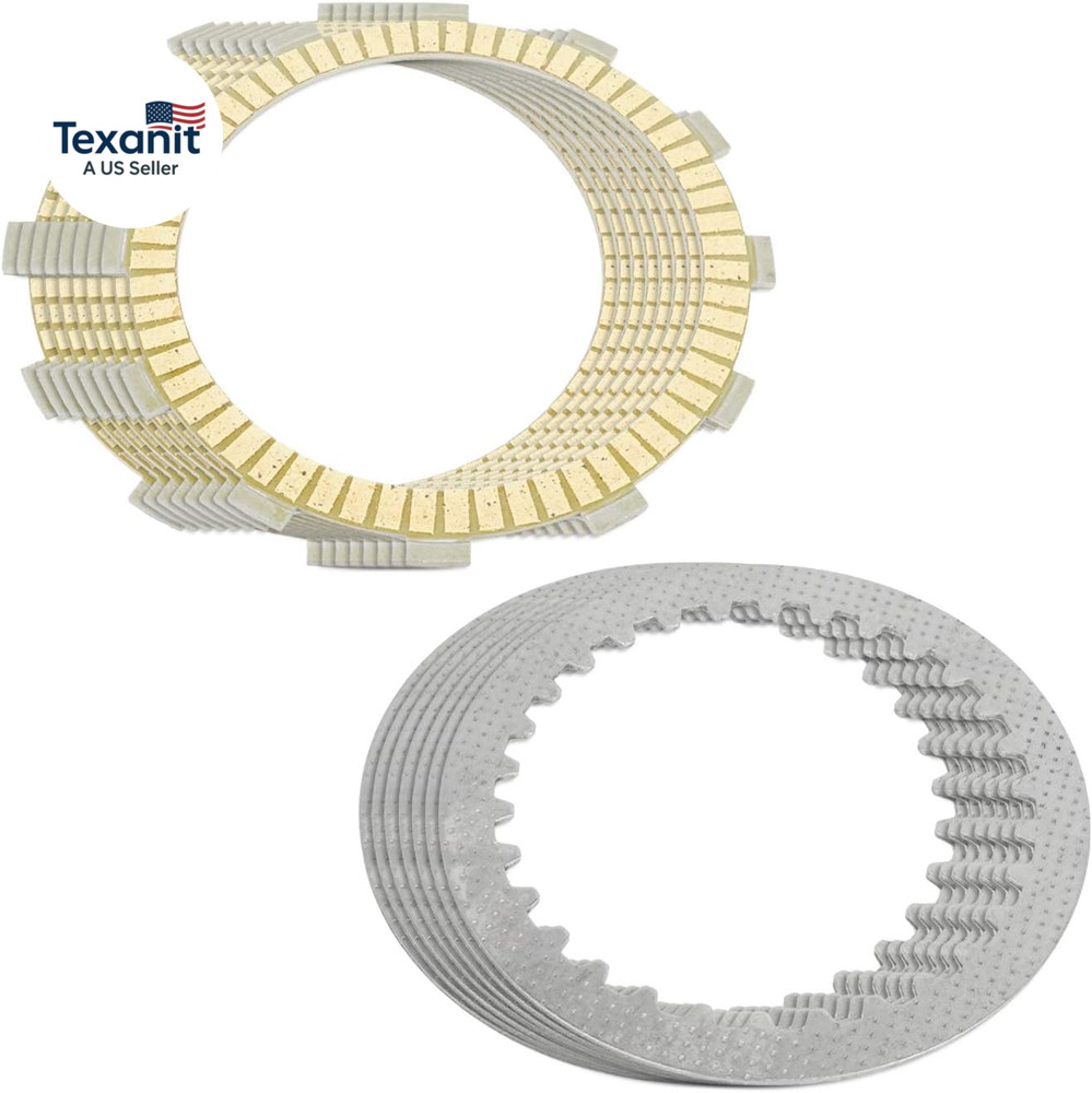 Clutch Friction and Steel Plates Compatible with Kawasaki KLR650 KL650 2011 2012