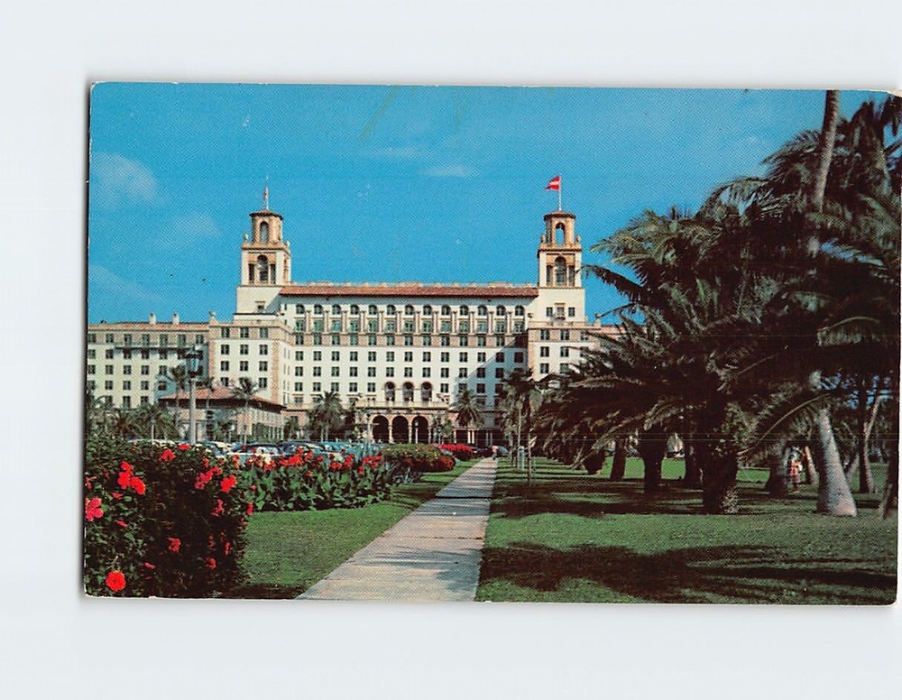Postcard Majestic Breakers Hotel Palm Beach Florida USA