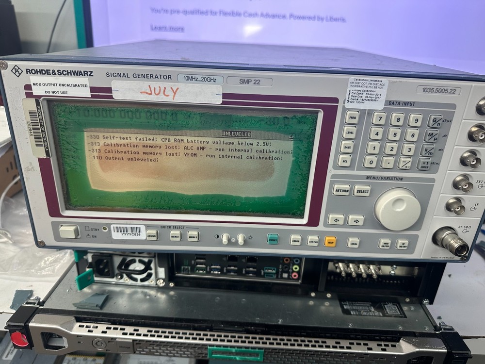 Rohde & Schwarz SMP- 22 untested for parts or repair