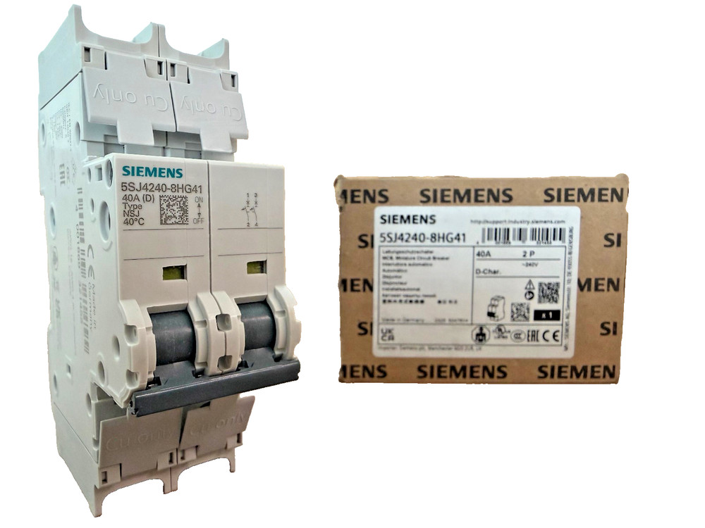 Siemens SENTRON 5SJ4240-8HG41 Miniature Circuit Breaker | 40A, 2-Pole