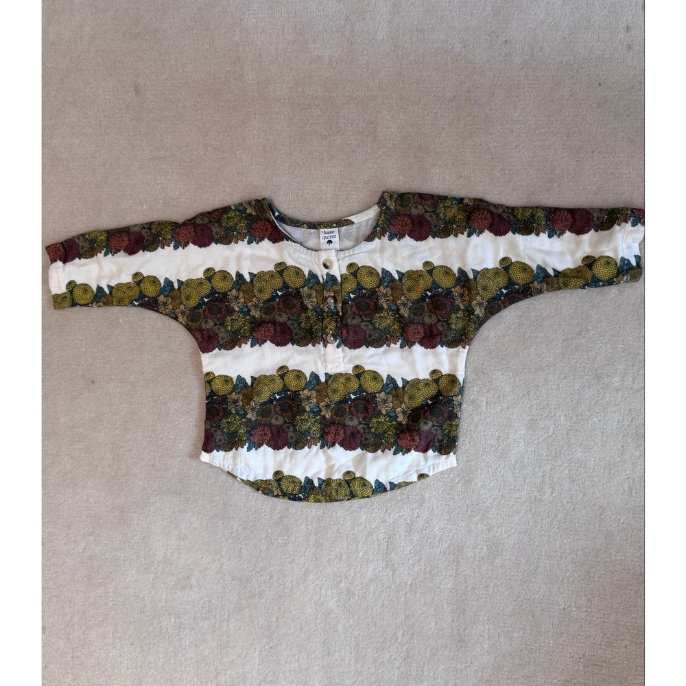 Kate Quinn 18-24 months shirt tunic floral organic cotton baby harvest