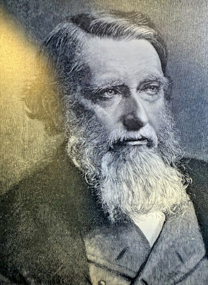 1900 Vintage Magazine Illustration John Ruskin Author Artist Philosopher