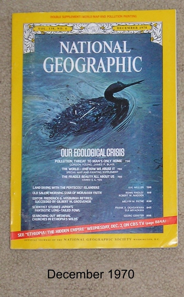 National Geographic Magazines – December 1970 – w/map