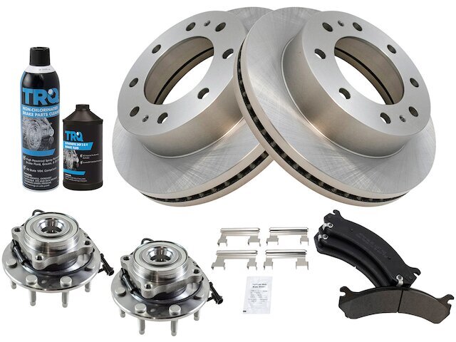 Sierra 1500 HD Classic Front Brake Pad Rotor Wheel Hub Kit 33TCJR