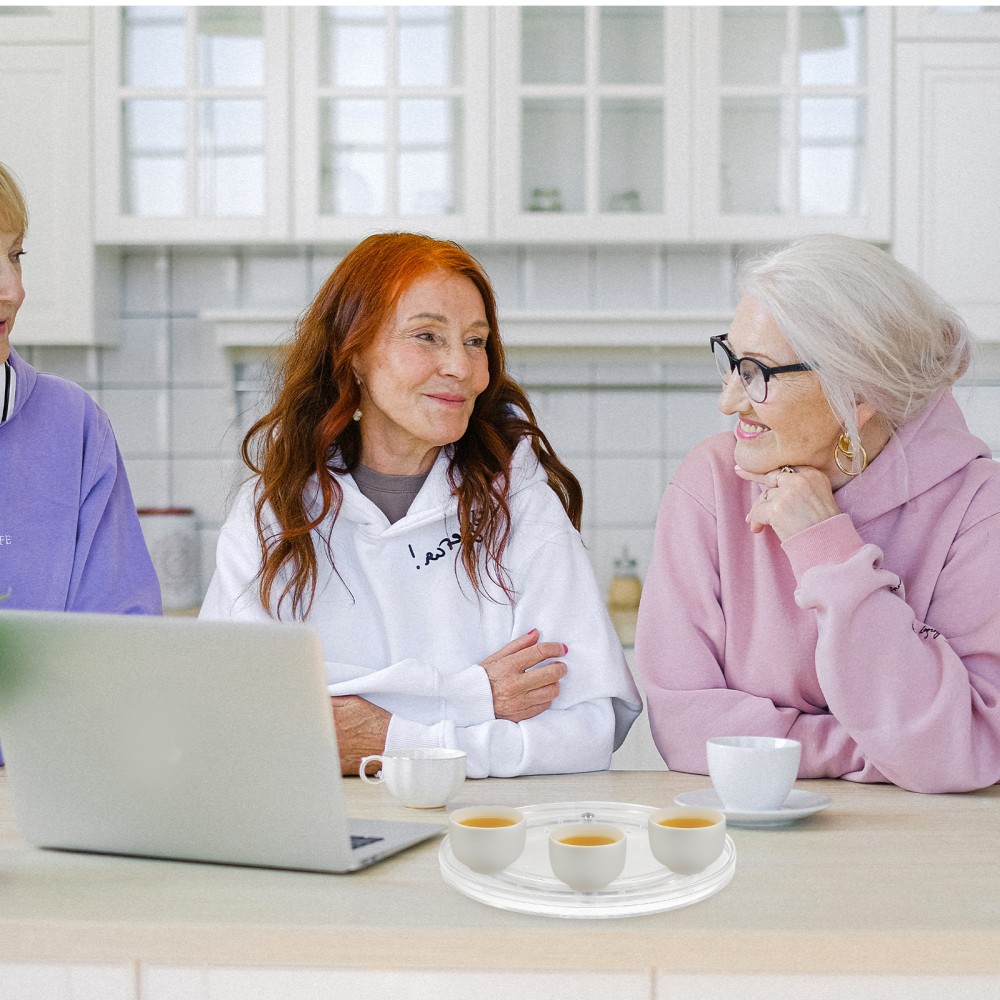 6-Inch Rotating Plastic Turntable for Photography & Display