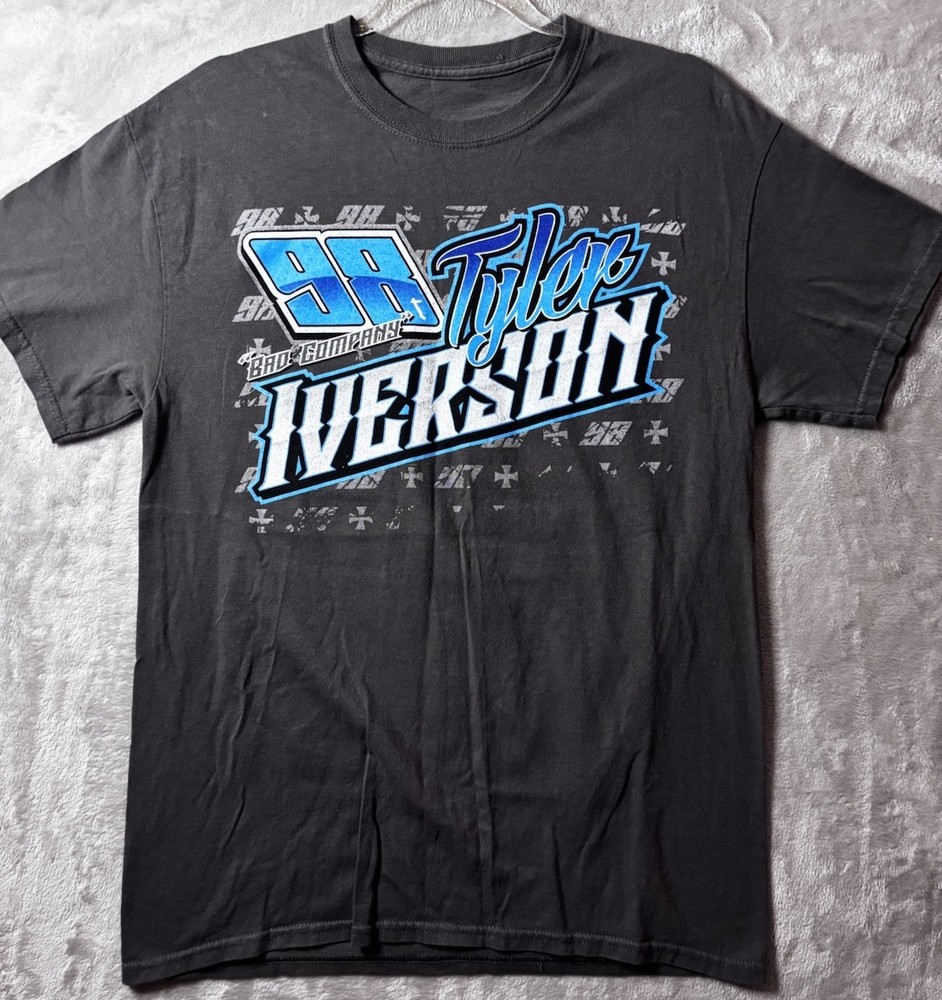 Sprint Car Dirt Track Racing T Shirt Mens M Tyler Iverson #98 Graphic Tee