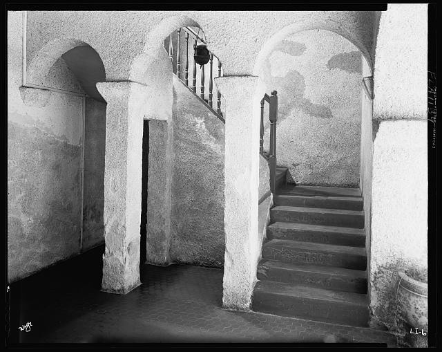 Photo:St Augustine Florida Lindsay House 1930s Interior Staircase Arches