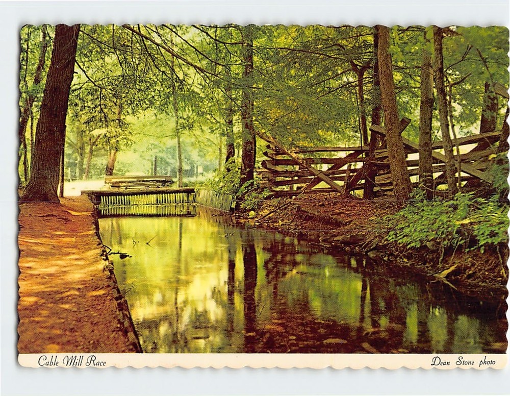 Postcard Cable Grist Mill Cades Cove Great Smoky Mountains National Park TN USA