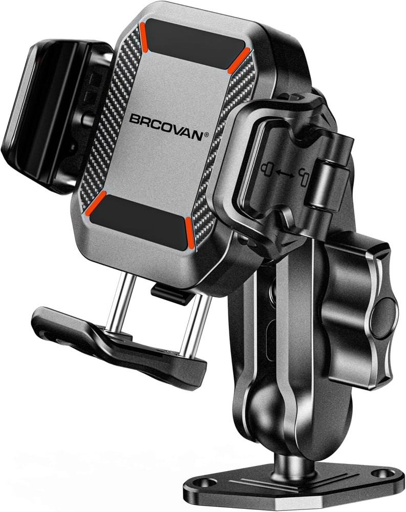 Adjustable Phone Cradle with Robust Anti-Drop Switch - Fits All 5.4-7.2'' Phones