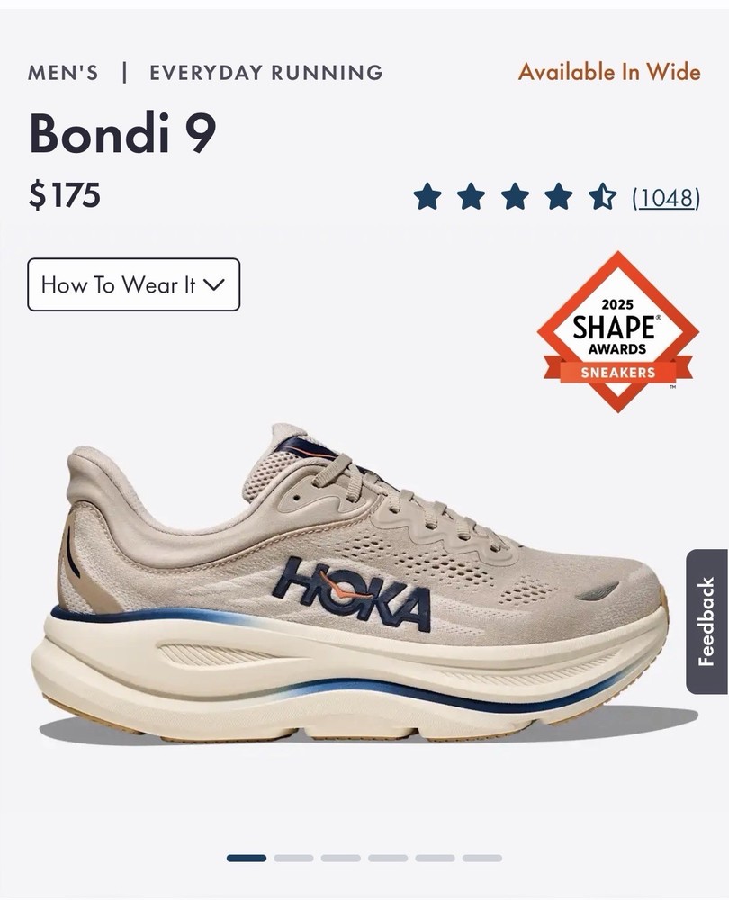 HOKA Bondi 9 Men’s Shoes