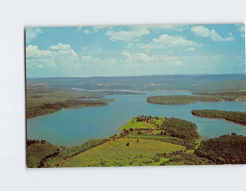 Postcard Deep Creek Lake Maryland Holy Cross House Glendale Bridge Aerial View