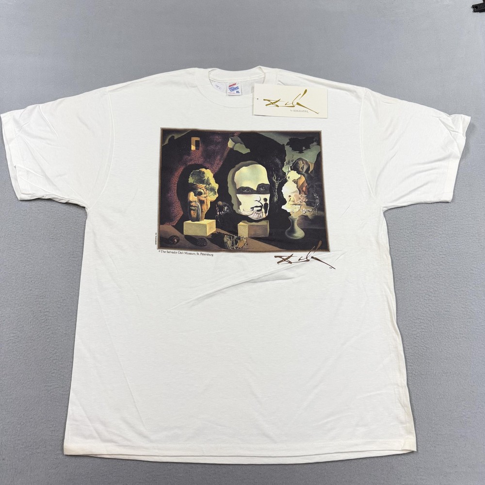 Vintage Salvador Dali Shirt mens Extra Large Old Age Art tee 90s Deadstock USA