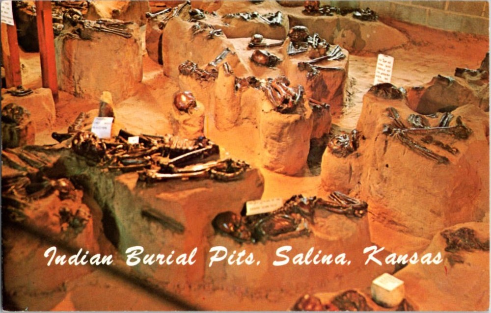 Salina Kansas KS : NATIVE INDIAN SCENE m/14 BC7592