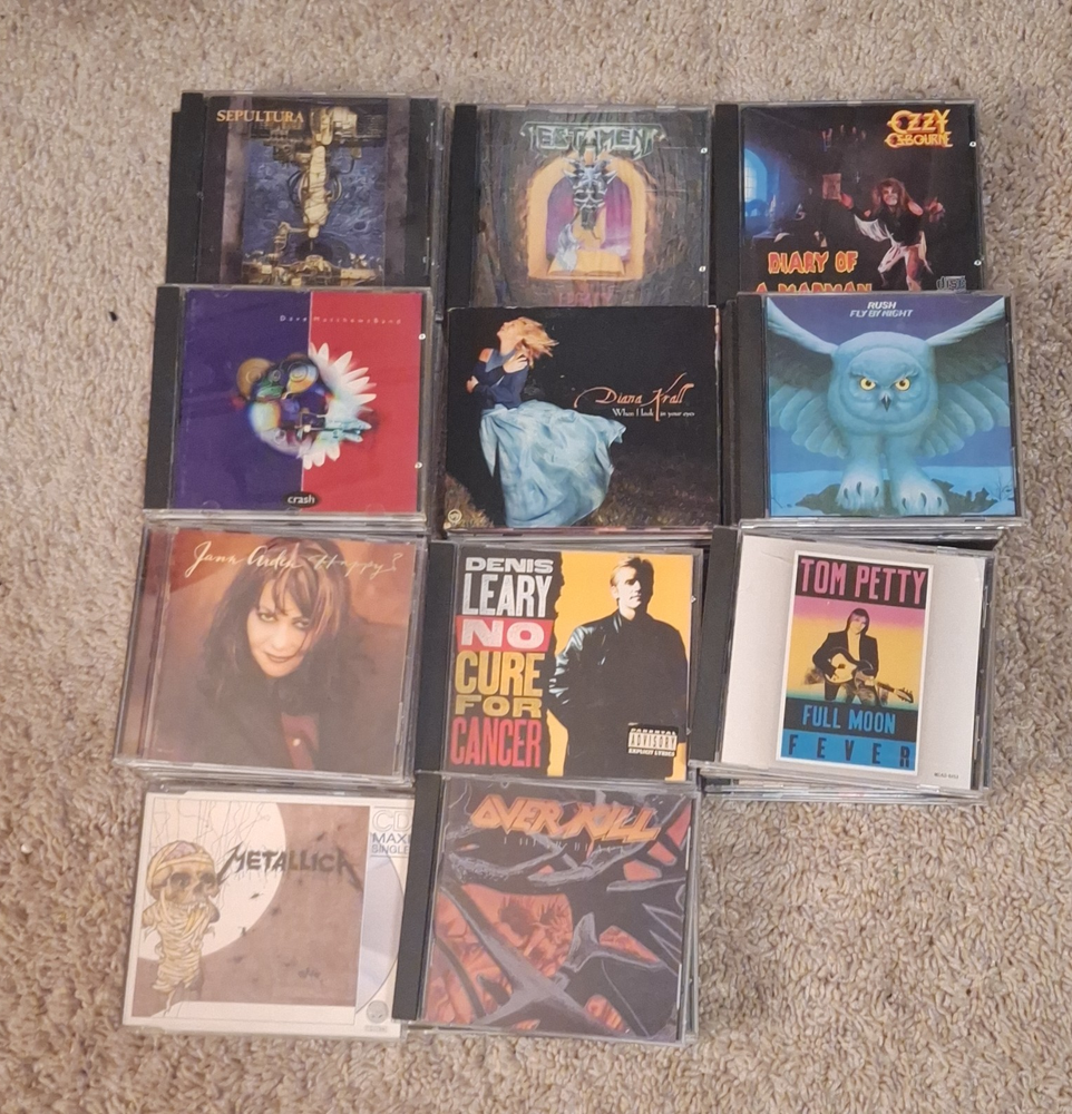 Metallica, Tom Petty, Rush CD Lot Greatest Hits Compilation Rock Heavy Metal