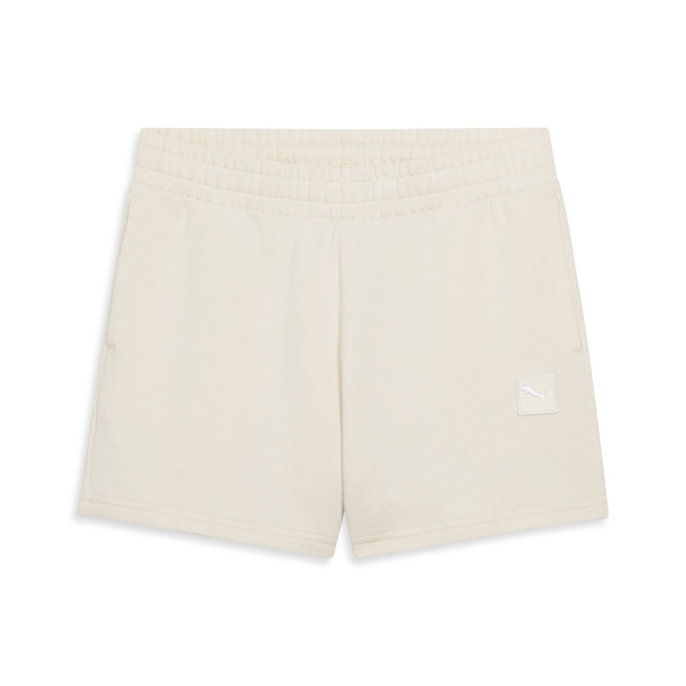 PUMA Essential Elevated MidRise 5 Inch Shorts Womens Beige Casual Athletic Botto