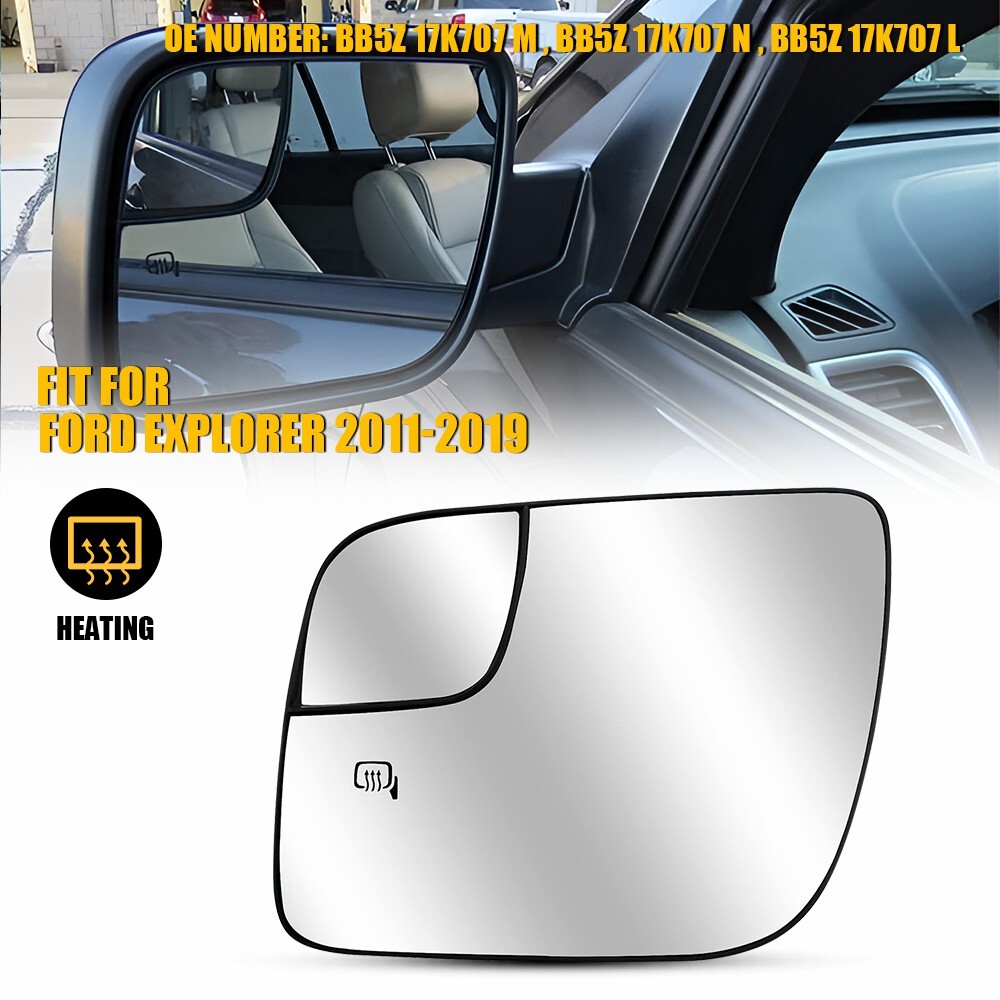 2PCS Heated Side Mirror Glass Left & Right for 2011-2019 Ford Explorer
