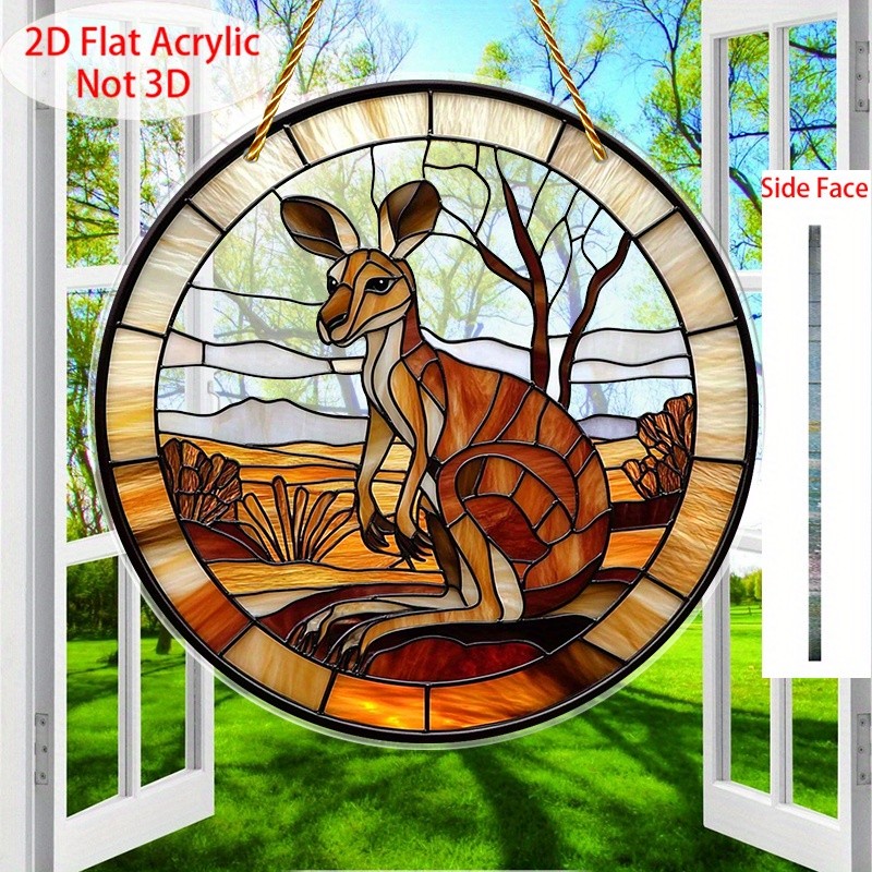 2D Flat Acrylic Round Sign 8x8 Summer Home Porch Decor