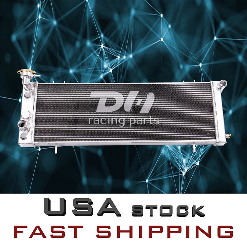 Aluminum 4 Row Radiator For 1984-01 Jeep Cherokee XJ Comanche Wagoneer 2.5L 4.0L
