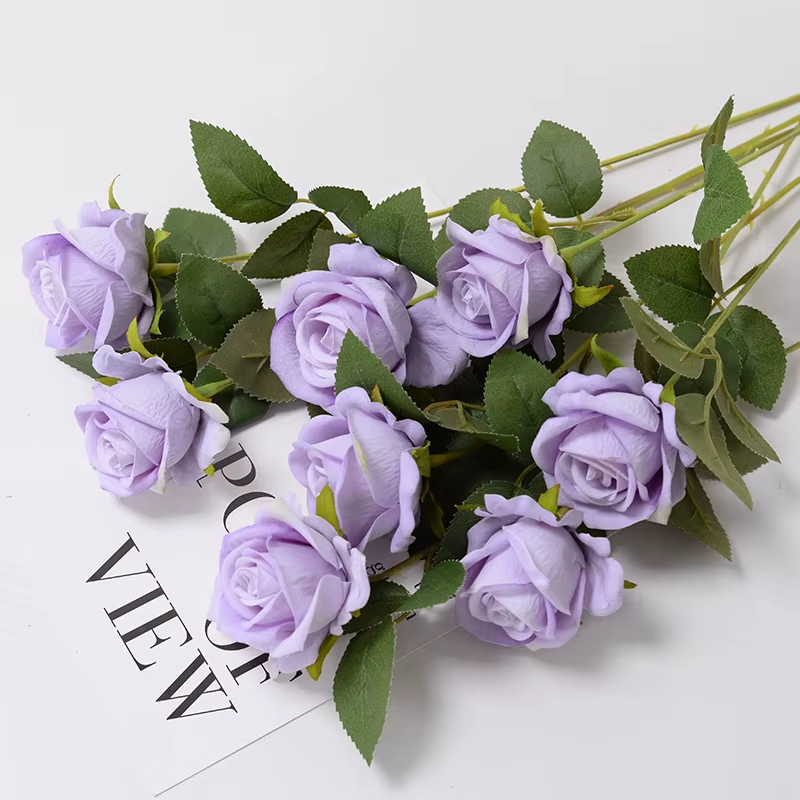 20Pcs Artificial Flower Foam Roses Wedding Bouquet Party Gift Home Decor V Day