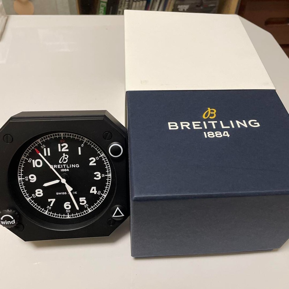 breitling watch Desk clock novelty cockpit chronomat Used