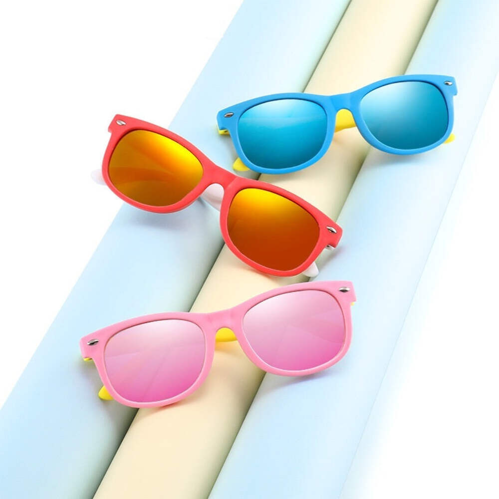 Kids Polarized Sunglasses, Fashion PC Material Resin Lens, Universal Style for C